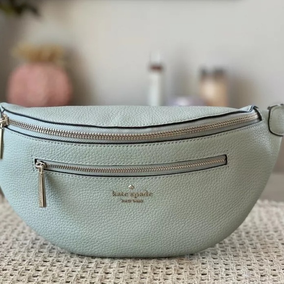 Kate Spade New York Leila Leather Belt Bag Fanny Pack in Light Pistachio - Picture 5 of 5